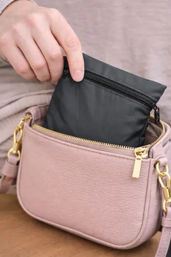 Pusulalı Cep Seccadesi - Gri Renk - 3