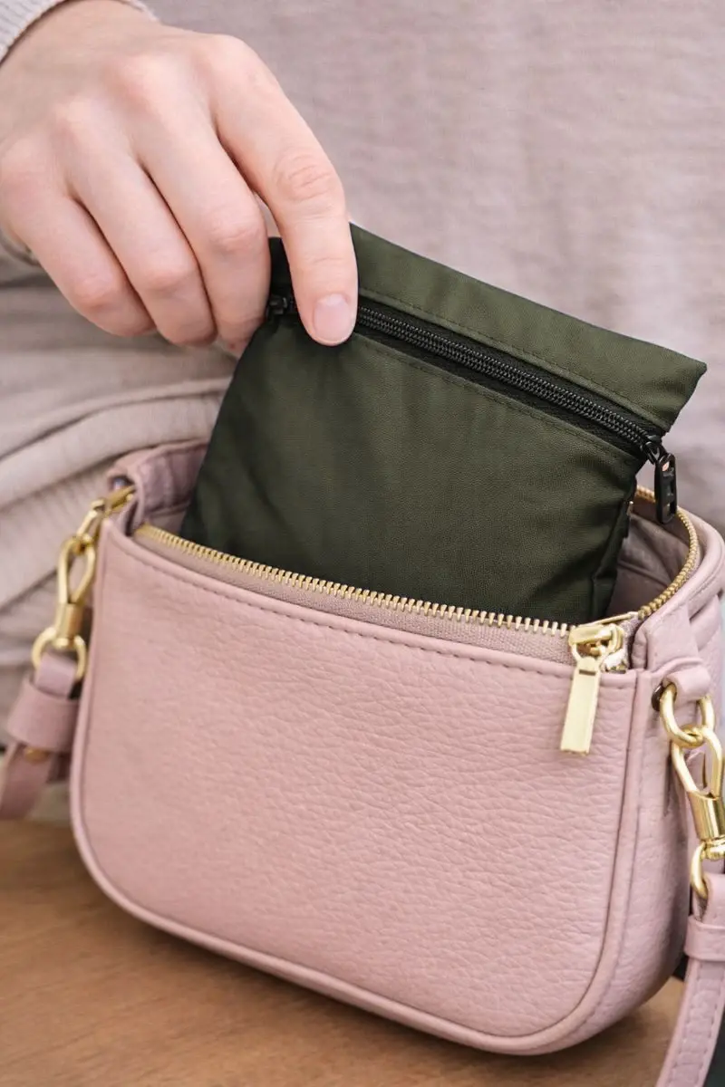 Pusulalı Cep Seccadesi - Yeşil Renk - 3