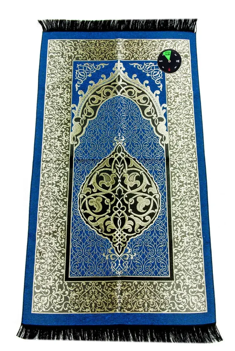 Pusulalı Seccade - Mavi - 1