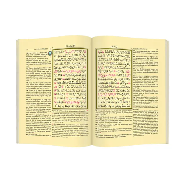 Quran Karim - Arabic and Meal - Mealli Koran Karim - Computer Lined - Medium Size - Sealed - Hayrat Nesriyat - 2