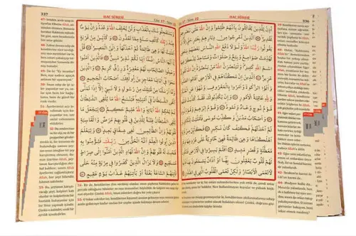 Quran Karim and Yucel Meali - Arabic and Meal - Rahle Boy - Computer-Lined - 6