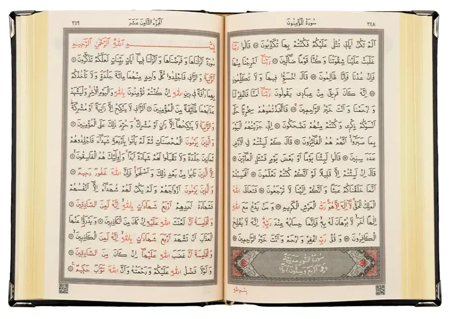 Rahleli Kanat Sandıklı Siyah Kaplama Gümüş Kuran-ı Kerim (Orta Boy) - 8