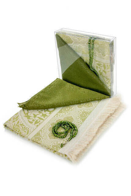 Ramazana Özel Set 9 - Seccade - Örtü - Tesbih - Kutulu