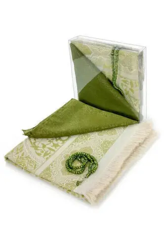 Ramazana Özel Set 9 - Seccade - Örtü - Tesbih - Kutulu - 1