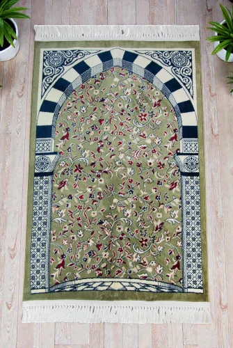 Ravza Desenli Kalın Halı Tipi Dokuma Seccade - 1