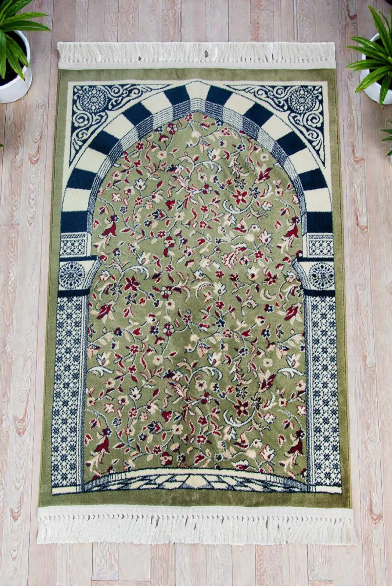 Ravza Desenli Kalın Halı Tipi Dokuma Seccade - 1