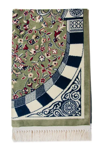 Ravza Desenli Kalın Halı Tipi Dokuma Seccade - 5