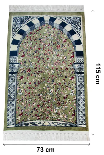 Ravza Desenli Kalın Halı Tipi Dokuma Seccade - 6