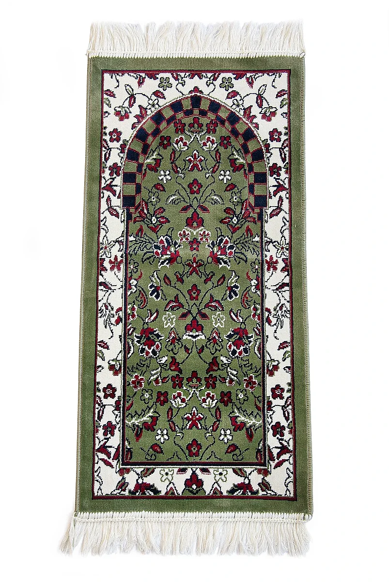 Ravza Desenli Küçük Boy Seccade - Haki - 3