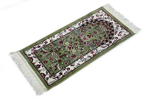Ravza Desenli Küçük Boy Seccade - Haki - 4