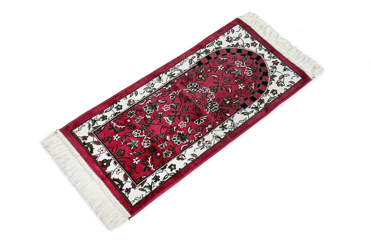 Ravza Desenli Küçük Boy Seccade - Kırmızı - 4