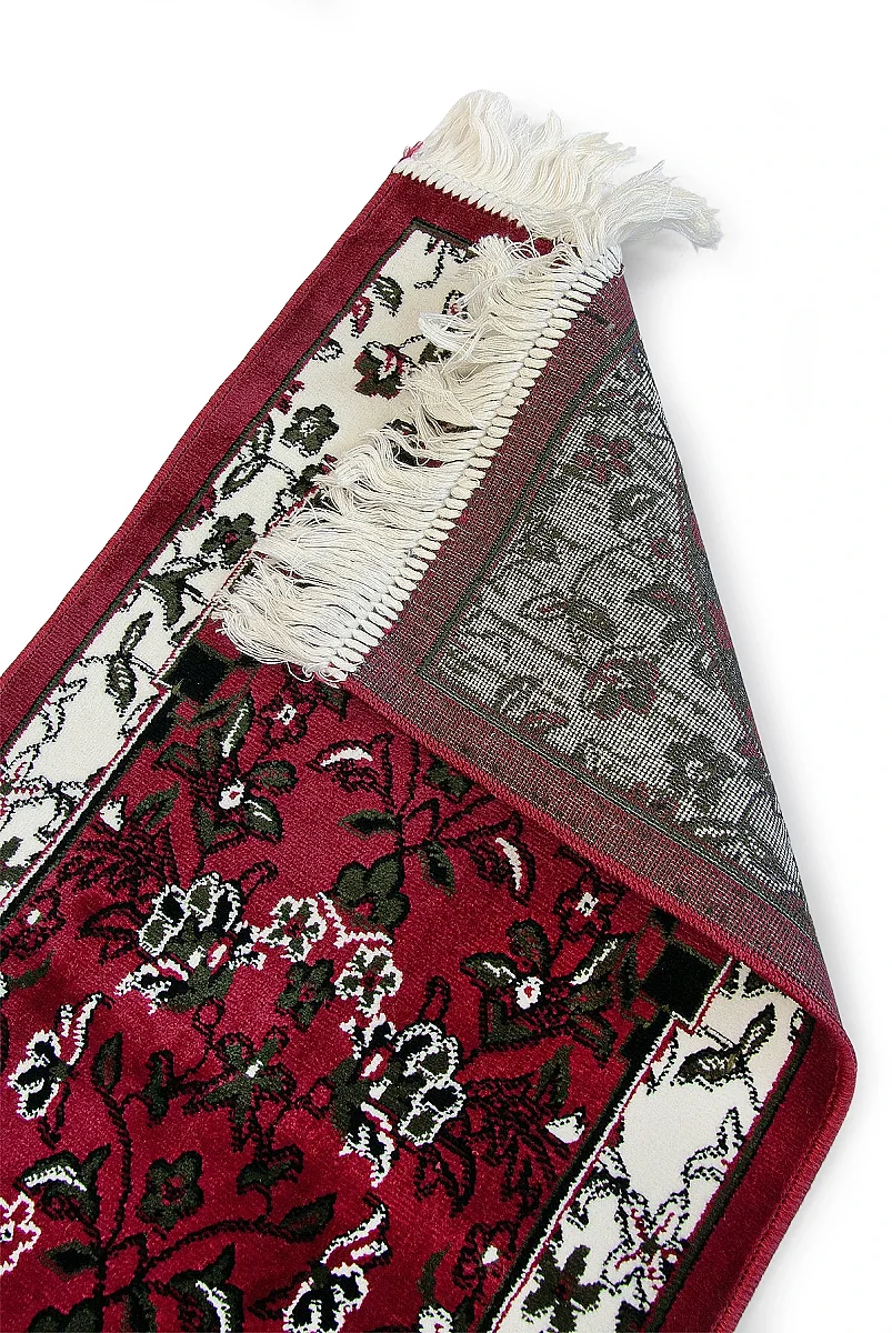 Ravza Desenli Küçük Boy Seccade - Kırmızı - 6