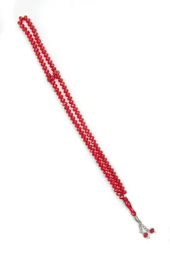 Red Crystal Appearance 99's Hajj Umrah Gift Prayer Beads - İhvan (1)