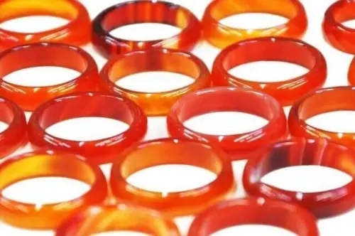Red Agate Ring (50 Pieces) -6121 - 1