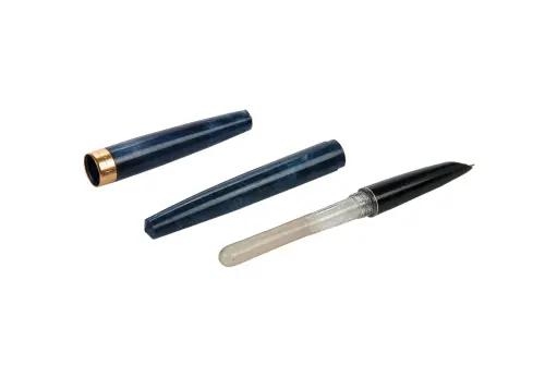 Red Saffron Ink and Navy Blue Color Saffron Pen Set - 4