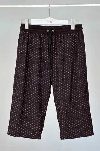 Remsa Monogram Desenli Erkek Deniz Şortu RK005-26 Siyah - 7