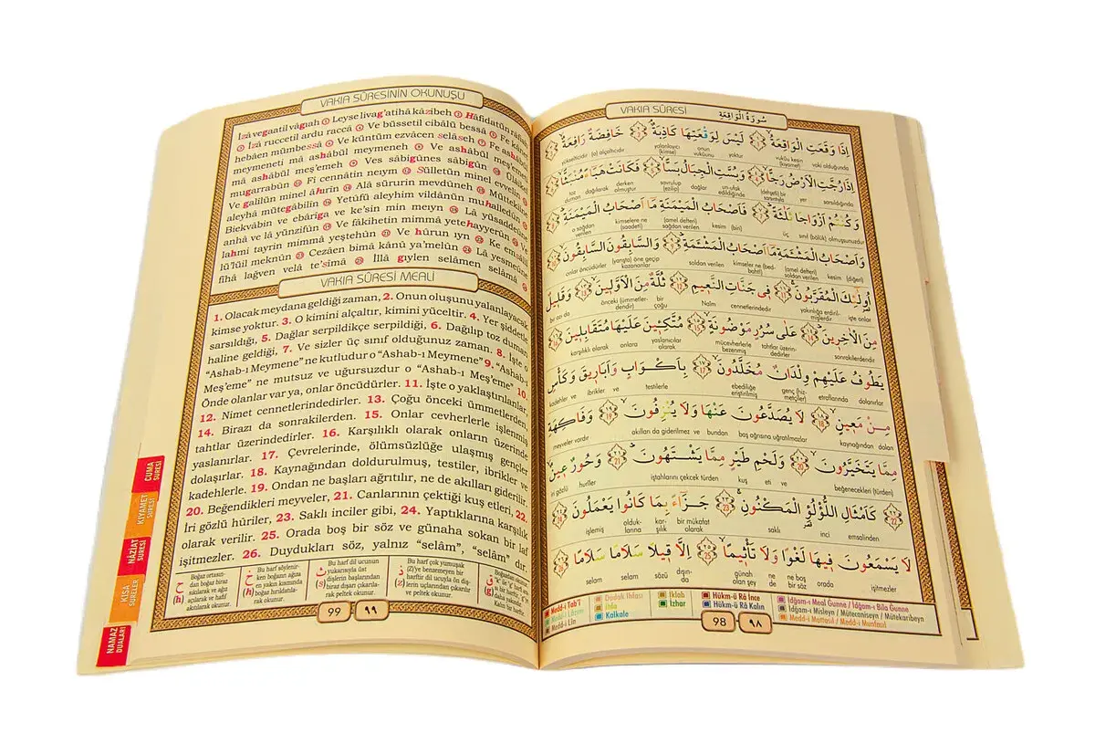 Renkli Tecvit Uygulamalı - Kırık Kelime Mealli 41 Yasin Kitabı - Hafız Boy - 4