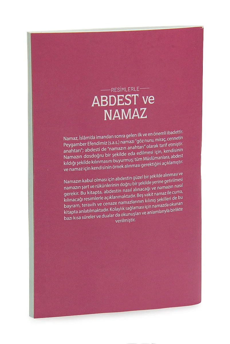 Resimli Abdest ve Namaz Kitabı | Çocuklar ve Yeni Başlayanlar İçin Öğretici Namaz Rehberi - Pembe - 5