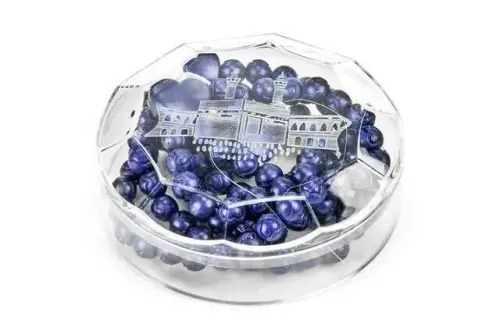 Rose Scented Rosary - Patterned - Hearted - Purple - Mevlid Gift - İhvan (1)