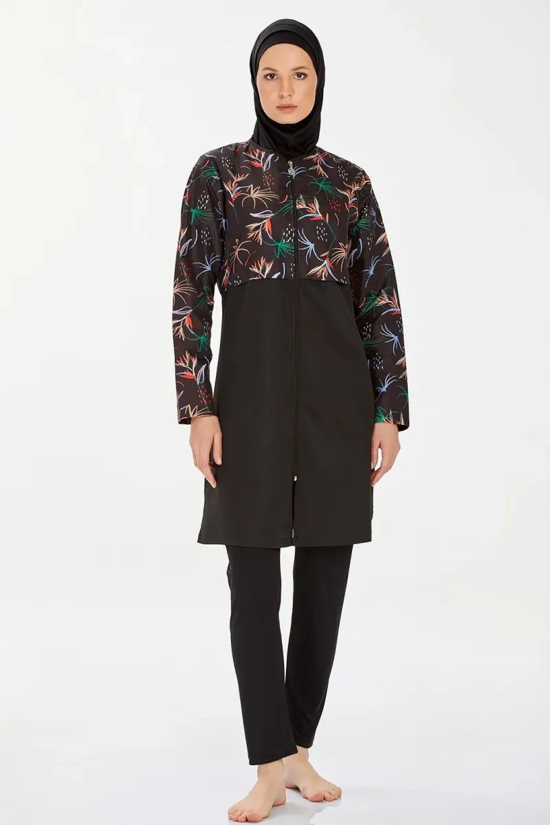 Rozamay 9282-24 Siyah Nissa Tam Tesettür Mayo - 2
