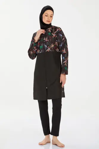 Rozamay 9282-24 Siyah Nissa Tam Tesettür Mayo - 3