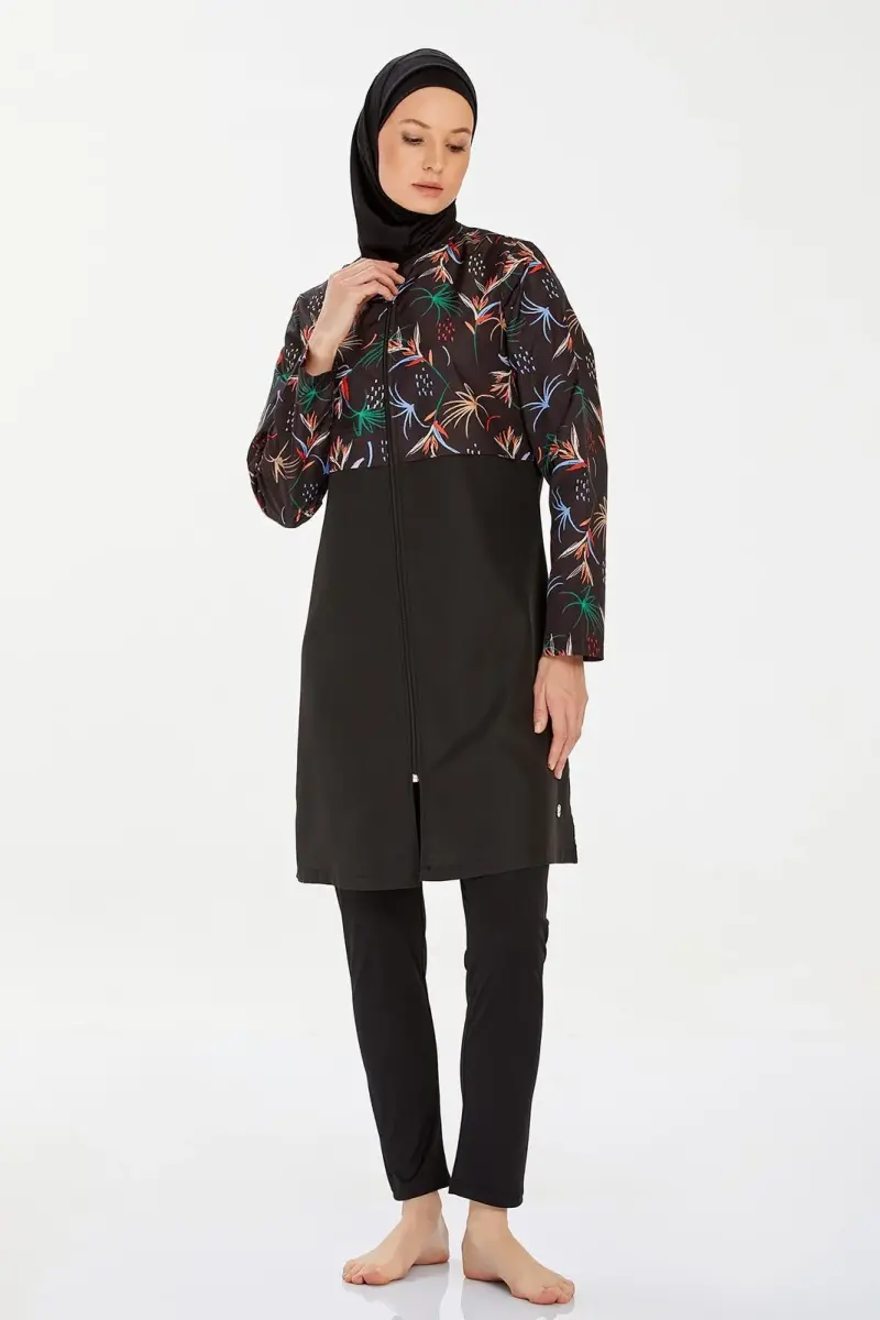 Rozamay 9282-24 Siyah Nissa Tam Tesettür Mayo - 3