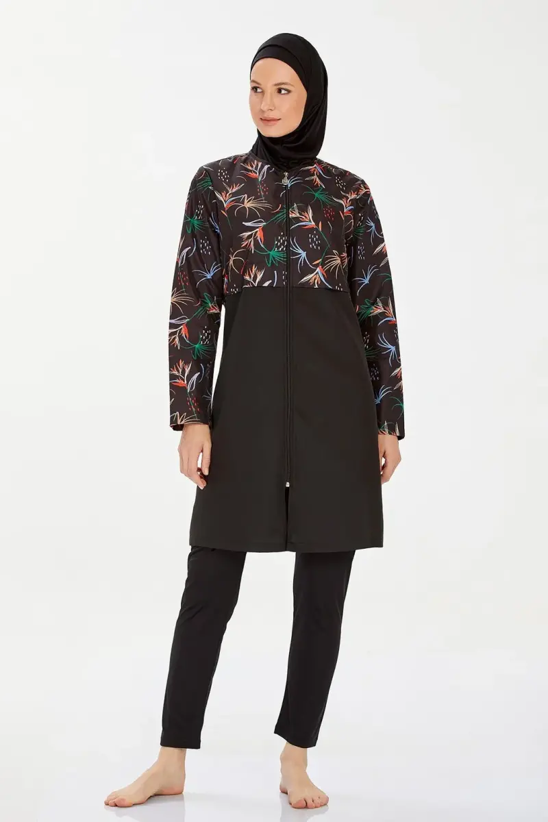 Rozamay 9282-24 Siyah Nissa Tam Tesettür Mayo - 5