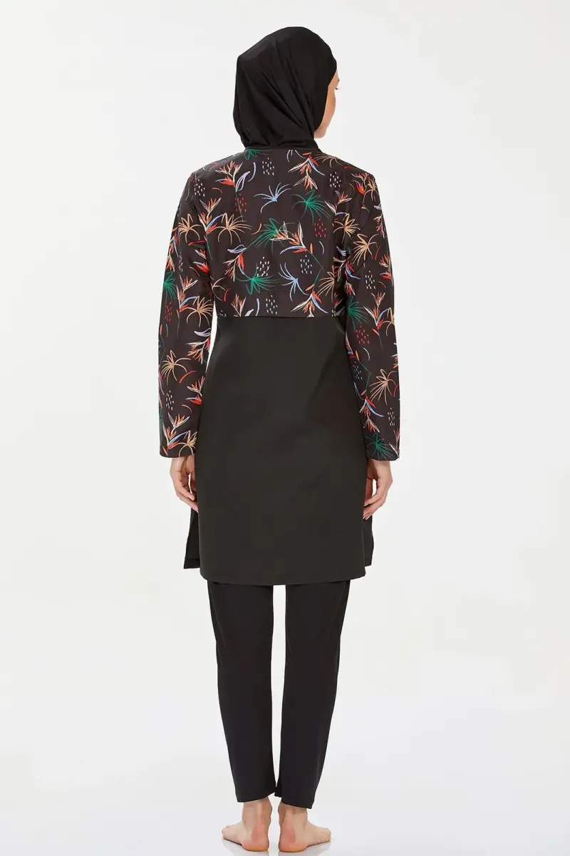 Rozamay 9282-24 Siyah Nissa Tam Tesettür Mayo - 6