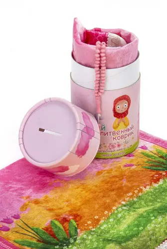 Rusça Kumbaralı Benim Seccadem - Pembe - İhvan (1)