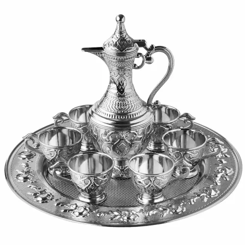 Safir 8 Parça Zemzem Takımı Hediyelik ve Sunumluk Set - Gümüş Renk - ihvanonline (1)