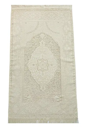 Sandıklı Damat Bohçasına Uygun Kuranı Kerim Seti Çeyizlik Seccade Seti Beyaz-Siyah - 7