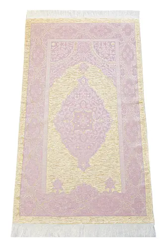 Sandıklı Gelin Bohçasına Uygun Kuranı Kerim ve Çeyizlik Seccade Seti Pembe - 5