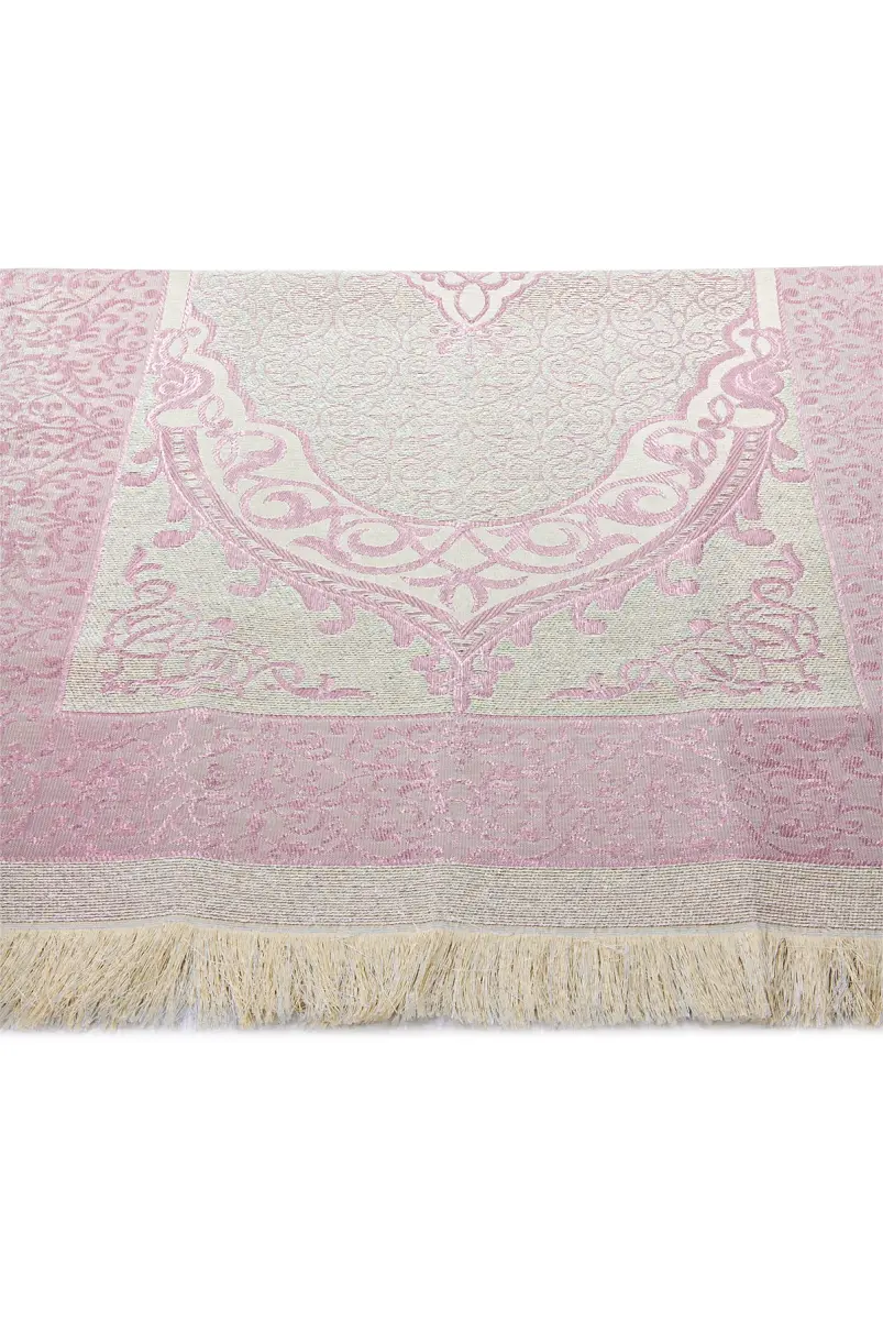 Tafta Seccade - Şantuk Keseli Mevlüt Seti - Hac Umre Hediyelik - Pembe - 4