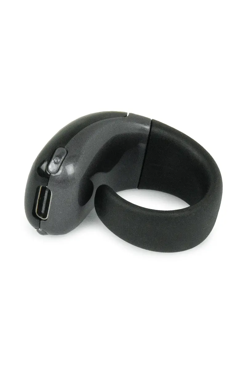 Şarjlı, Hafızalı, Titreşimli Dijital Zikirmatik Yüzük - Ayarlanabilir Boyut (18/20/22 mm) - Gri - 5