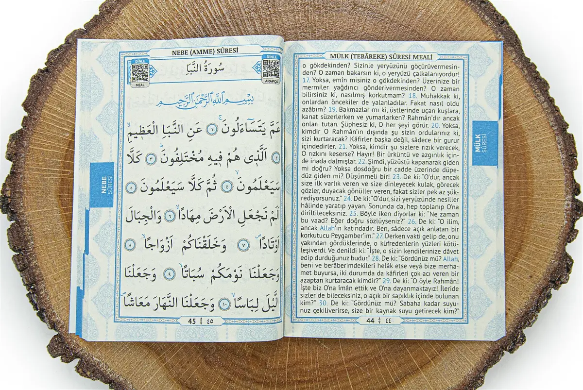 Şeffaf Kutulu Yasin Tesbih Seti Çanta Boy 80 Sayfa Mevlüt Hediyesi Mavi - 4