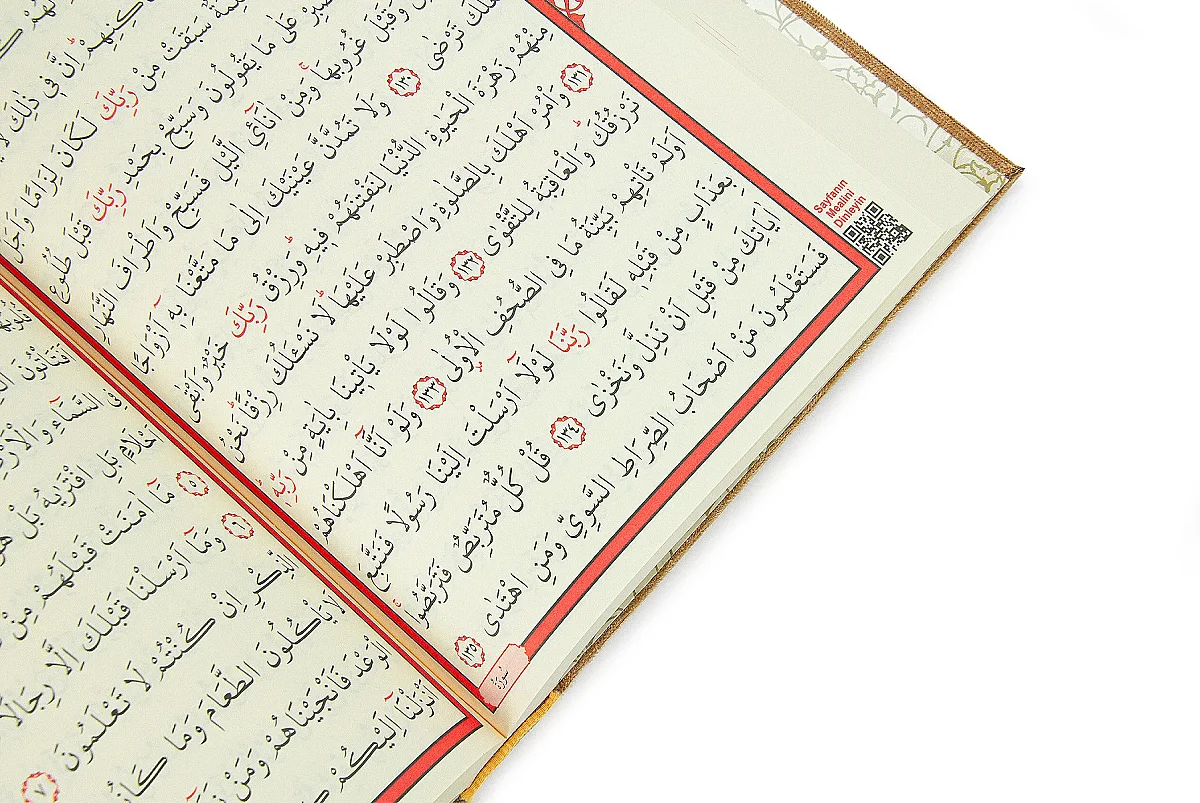 Kadife Kaplı - Şeffaf Lüks Sandıklı Kuranı Kerim - Hediyelik - Gold - 10