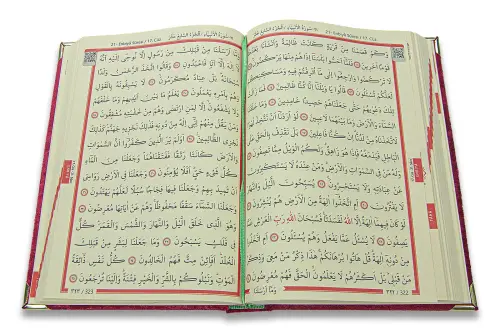 Sema Serisi Hediyelik Kadife Kaplı Sandıklı Kuranı Kerim Seti Bordo - 8