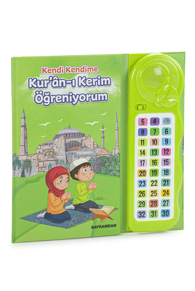 Sesli Elif Ba Kuranı Kerim Öğreten Cihaz Seti Kitaplı Yeşil - 1