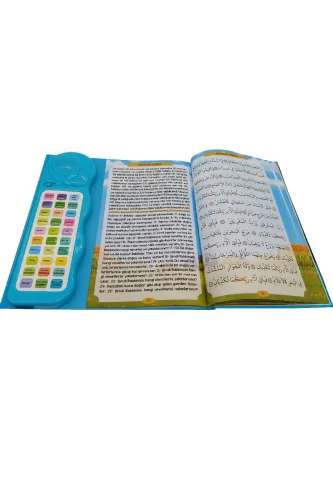Sesli Yasini Şerif Ögreten Cihaz Sesli Yasin Kitaplı - Mavi - 3