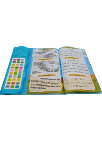 Sesli Yasini Şerif Ögreten Cihaz Sesli Yasin Kitaplı - Mavi - 4