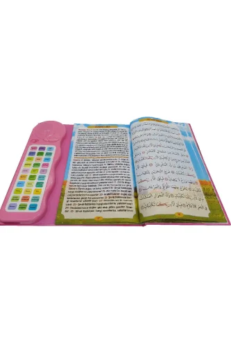 Sesli Yasini Şerif Ögreten Cihaz Sesli Yasin Kitaplı - Pembe - 3