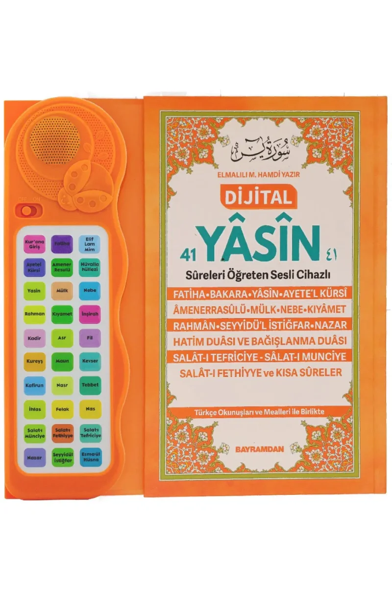 Sesli Yasini Şerif Ögreten Cihaz Sesli Yasin Kitaplı - Turuncu - 1