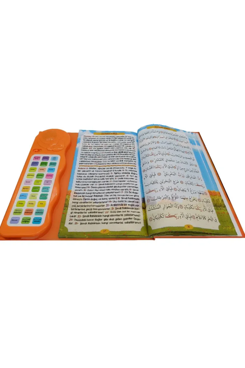 Sesli Yasini Şerif Ögreten Cihaz Sesli Yasin Kitaplı - Turuncu - 3