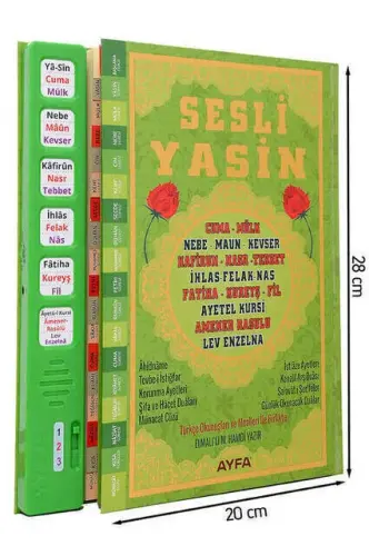 Sesli Yasini Şerif - Rahle Boy - 224 Sayfa - Yeşil Renkli - Ayfa Yayınevi - 1