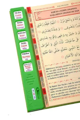 Sesli Yasini Şerif - Rahle Boy - 224 Sayfa - Yeşil Renkli - Ayfa Yayınevi - Ayfa Yayınevi (1)