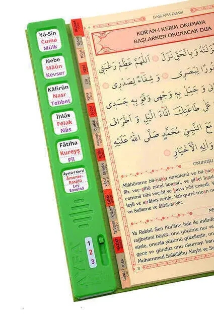 Sesli Yasini Şerif - Rahle Boy - 224 Sayfa - Yeşil Renkli - Ayfa Yayınevi - 2