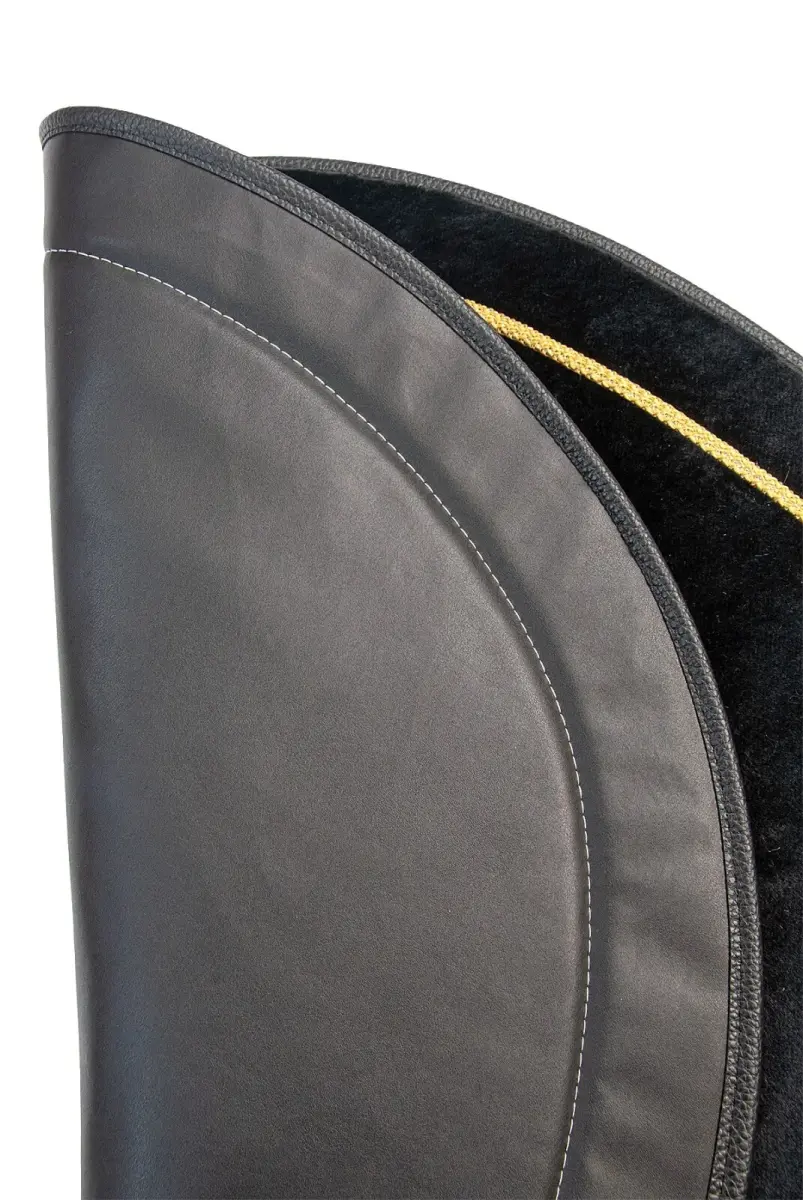 Sevgililer Gününe Özel Kalpli Çift Seccadesi - Süngerli Kadife Eşli Seccade Seti - Siyah Bordo - 6