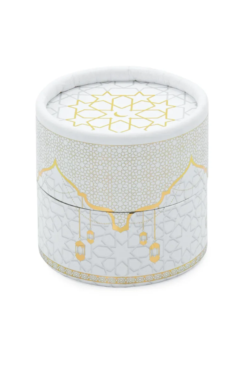 Silindir Kutulu Mini Kuranlı Tesbihli Mevlüt Hediye Seti Beyaz - 2