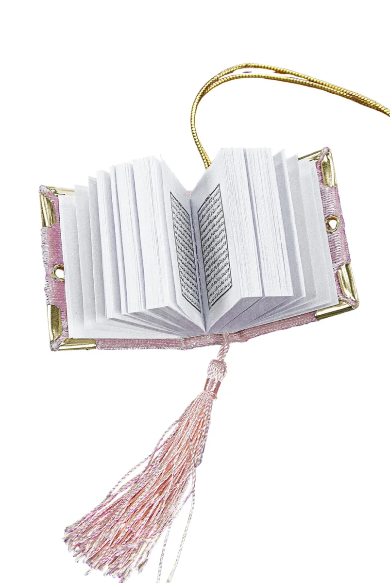 Silindir Kutulu Mini Kuranlı Tesbihli Mevlüt Hediye Seti Pembe - 6