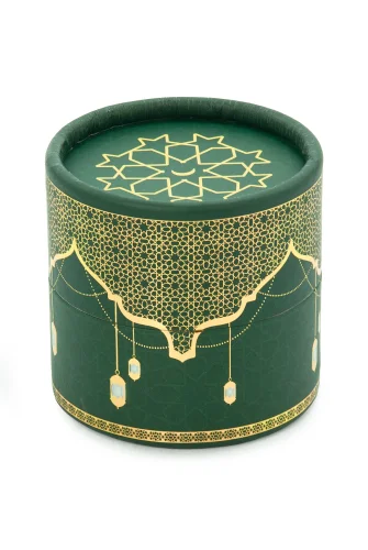 Silindir Kutulu Mini Kuranlı Tesbihli Mevlüt Hediye Seti Yeşil - 3